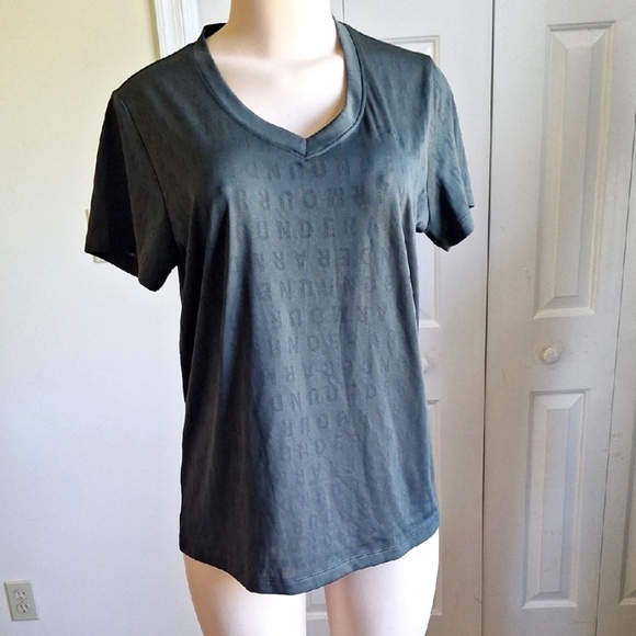 3/$20 Under Armour Army Green T-shirt, Size Large - Picture 1 of 7
